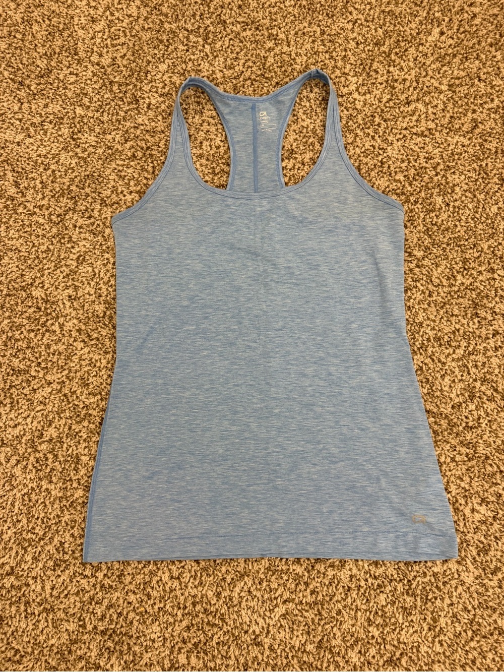 GAP Light Blue Racerback Tank - Heathered Stretch